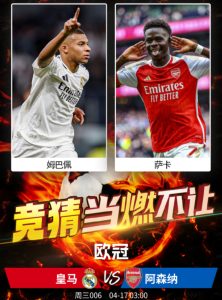 欧冠次回合：皇家马德里vs阿森纳比分预测、赛事前瞻和实力对比分析