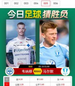瑞超：韦纳穆vs马尔默比分预测、胜负预测深度解析球队实力